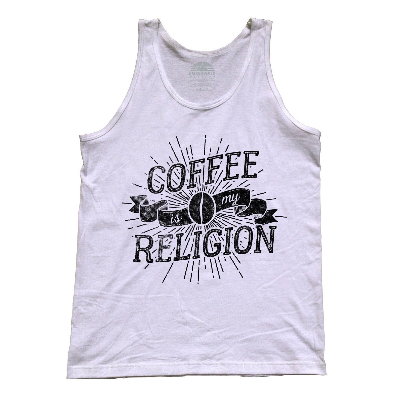 Unisex Coffee Is My Religion Tank Top