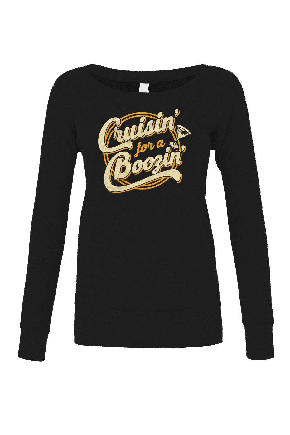 Women's Cruisin for a Boozin Scoop Neck Fleece - Funny Drinking Shirt
