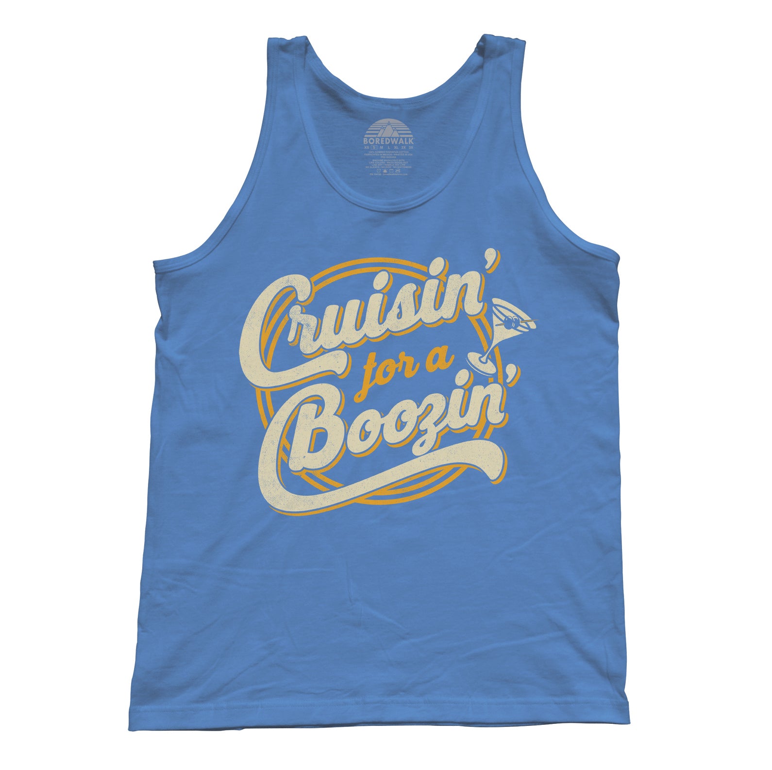 Unisex Cruisin for a Boozin Tank Top - Funny Drinking Shirt