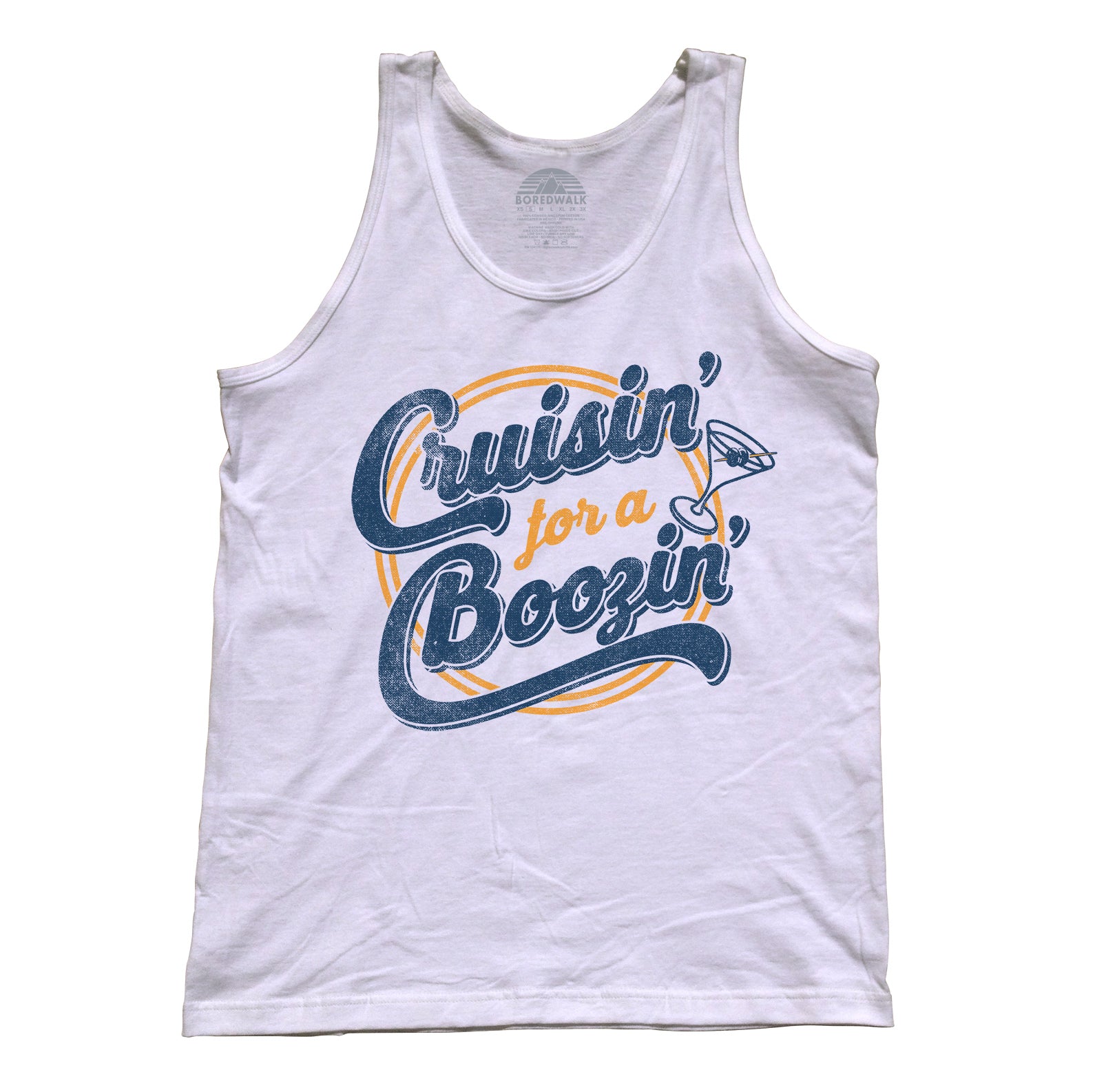 Unisex Cruisin for a Boozin Tank Top - Funny Drinking Shirt