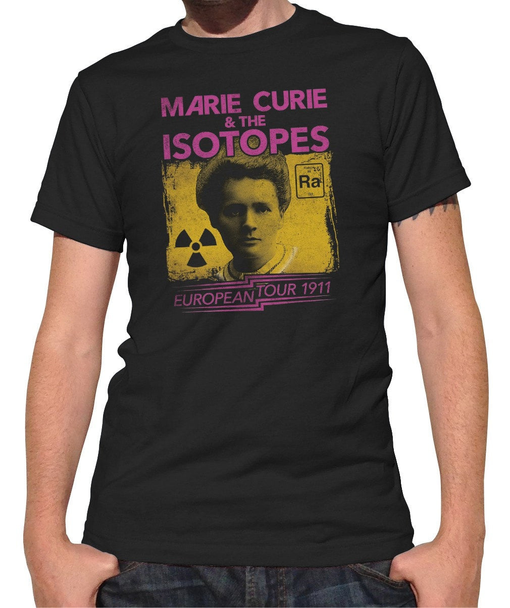 Men's Marie Curie European Tour T-Shirt Scientist Shirt