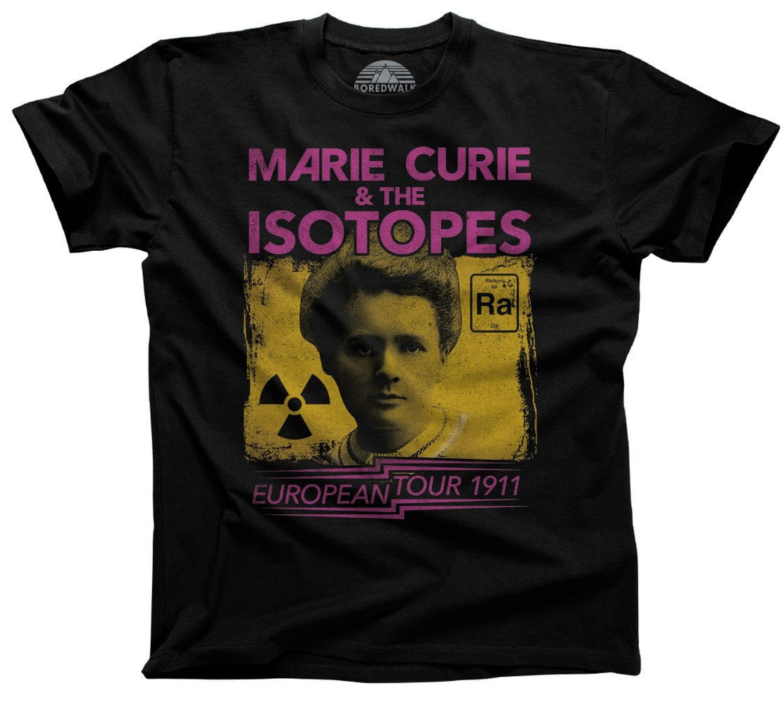 Men's Marie Curie European Tour T-Shirt Scientist Shirt
