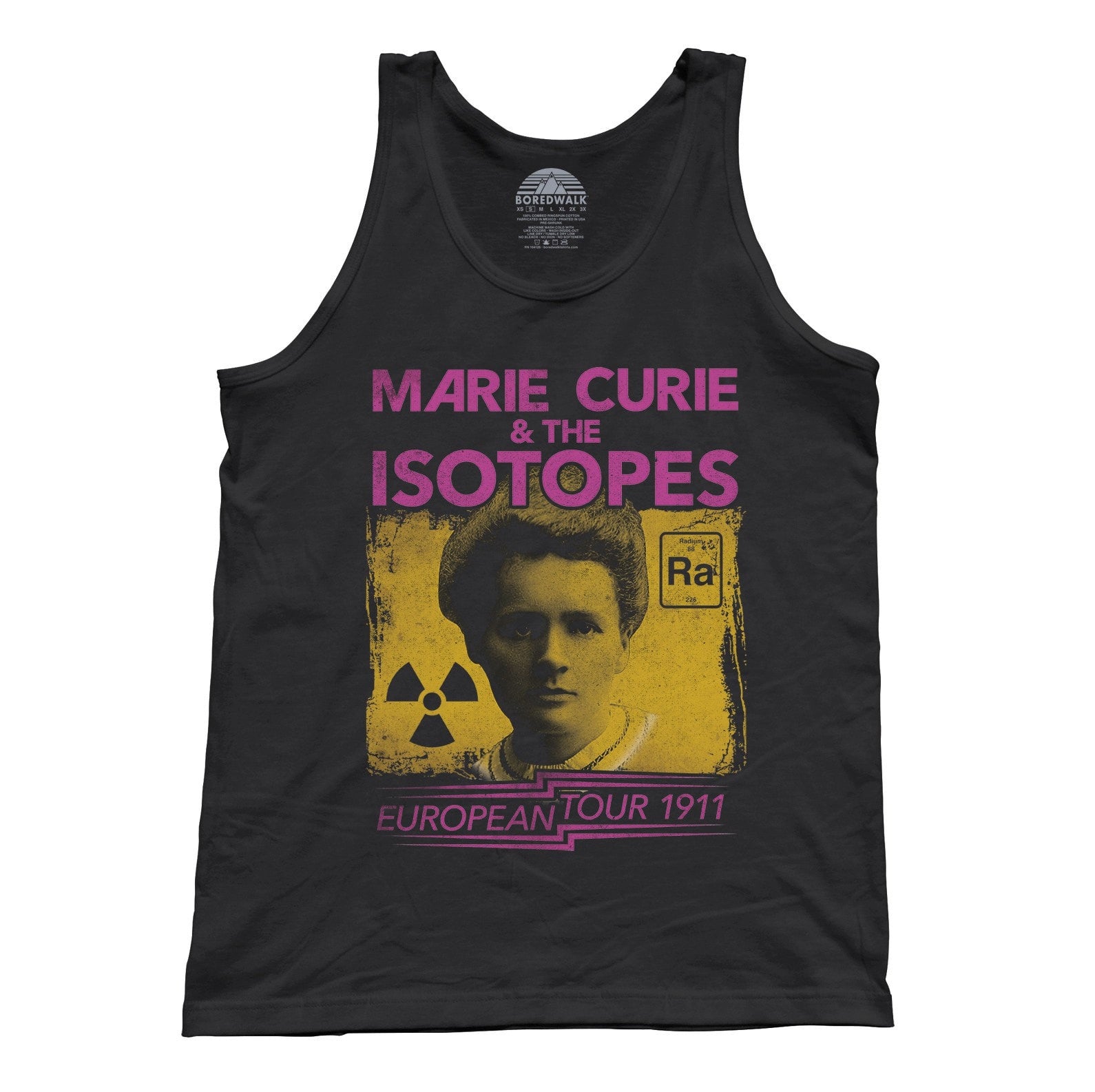 Unisex Marie Curie European Tour Tank Top - Scientist Shirt