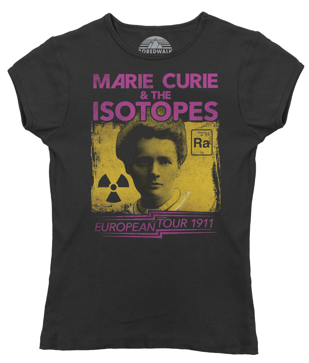 Women's Marie Curie European Tour T-Shirt - Scientist Shirt