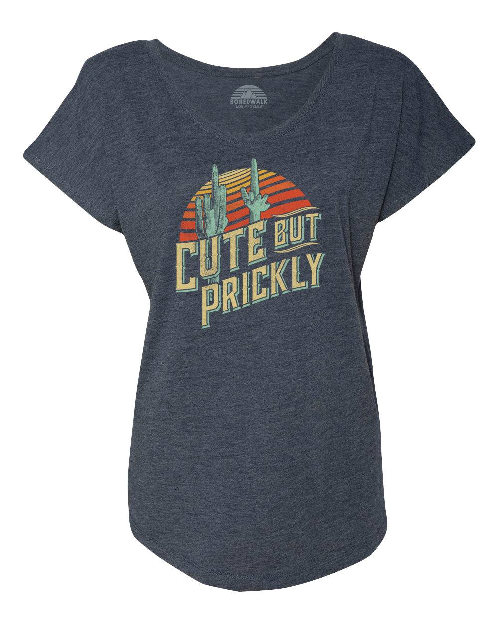 Women's Cute But Prickly Scoop Neck T-Shirt