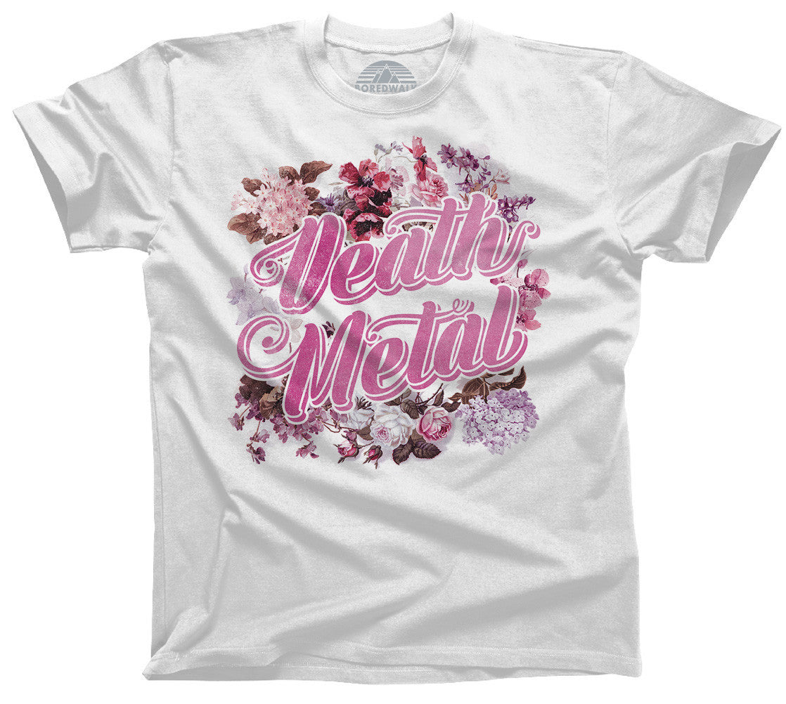 Funny Floral Death Metal T-Shirt  - Relaxed Unisex Fit