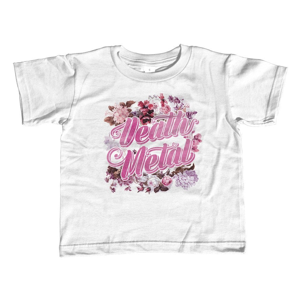 Girl's Funny Floral Death Metal T-Shirt - Unisex Fit