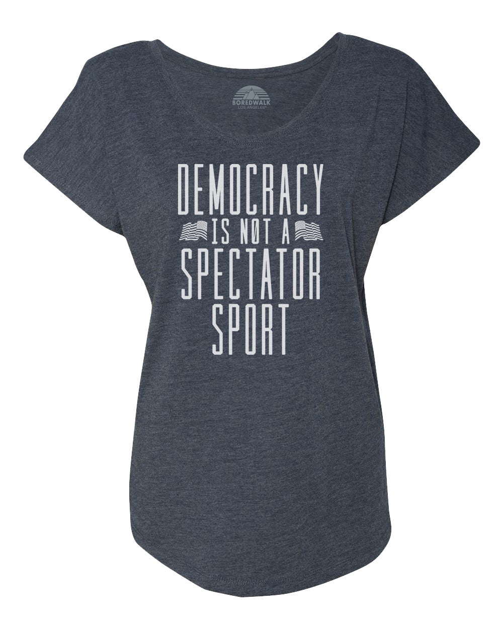 Women's Democracy Is Not a Spectator Sport Scoop Neck T-Shirt