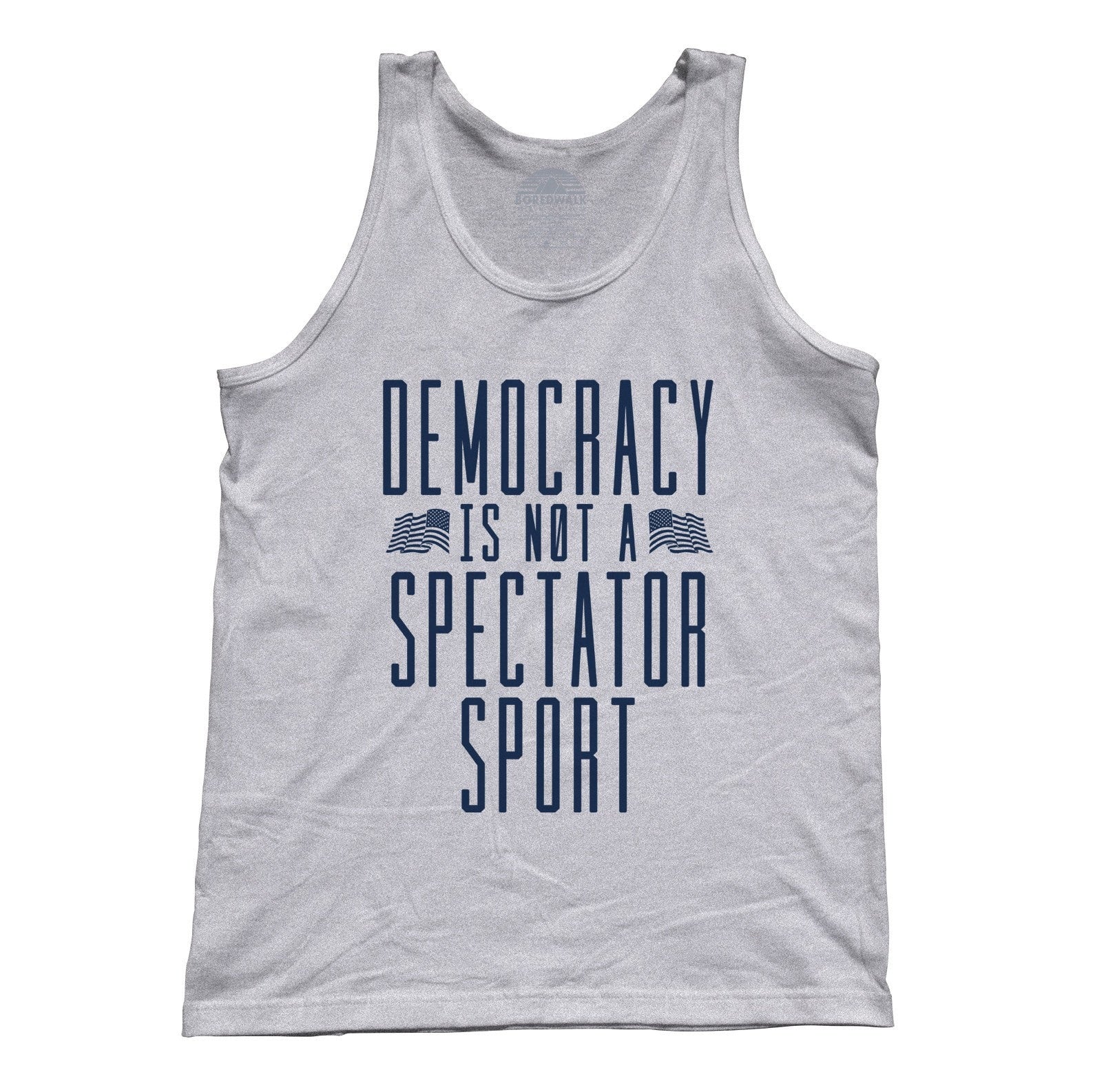 Unisex Democracy Is Not a Spectator Sport Tank Top - Protest Shirt
