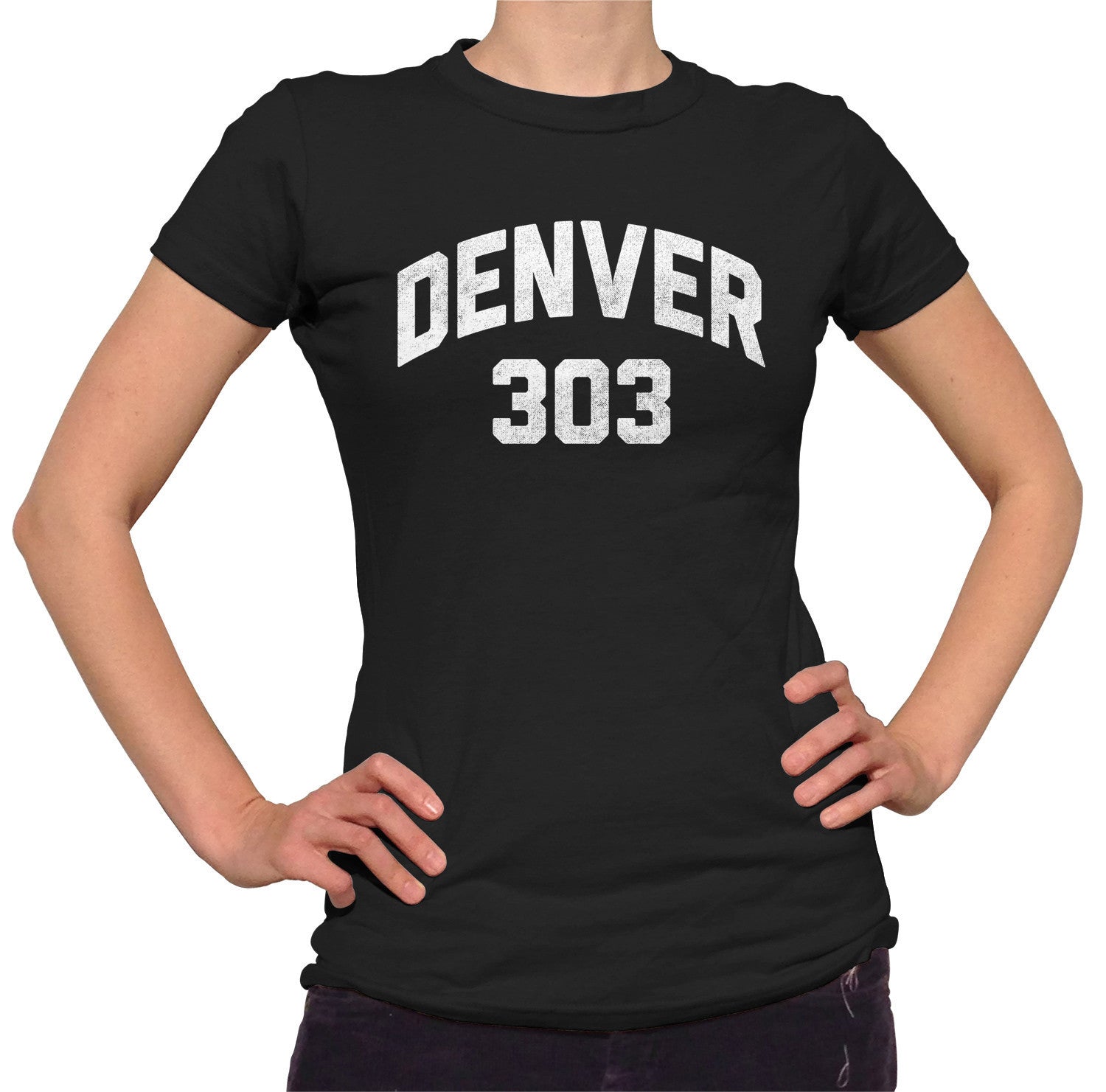 Women's Denver 303 Area Code T-Shirt