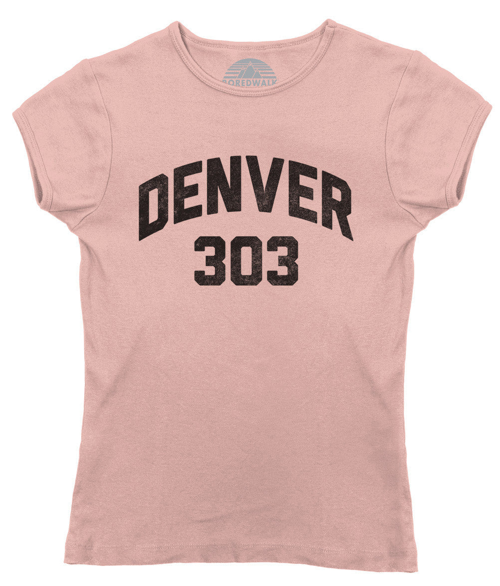 Women's Denver 303 Area Code T-Shirt