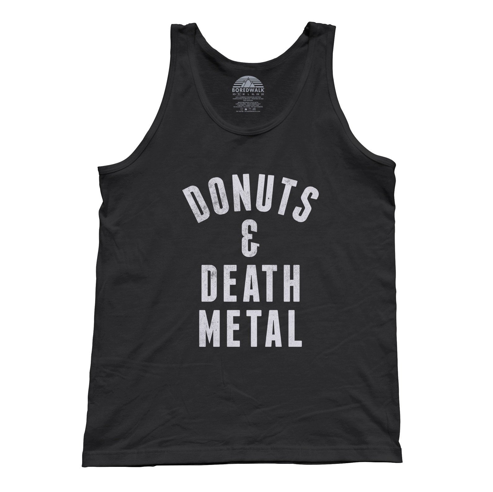 Unisex Donuts and Death Metal Tank Top