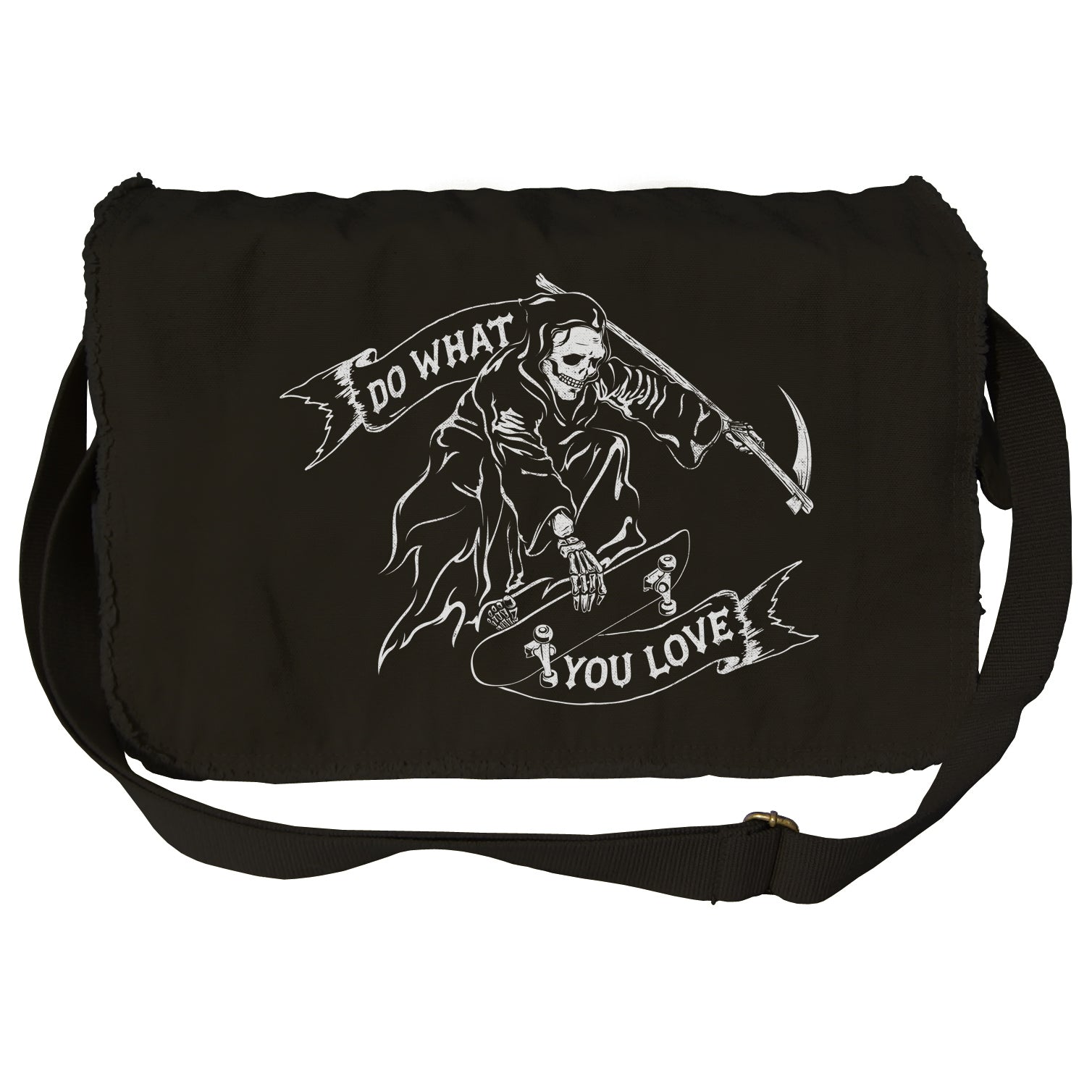 Do What You Love Grim Reaper Messenger Bag