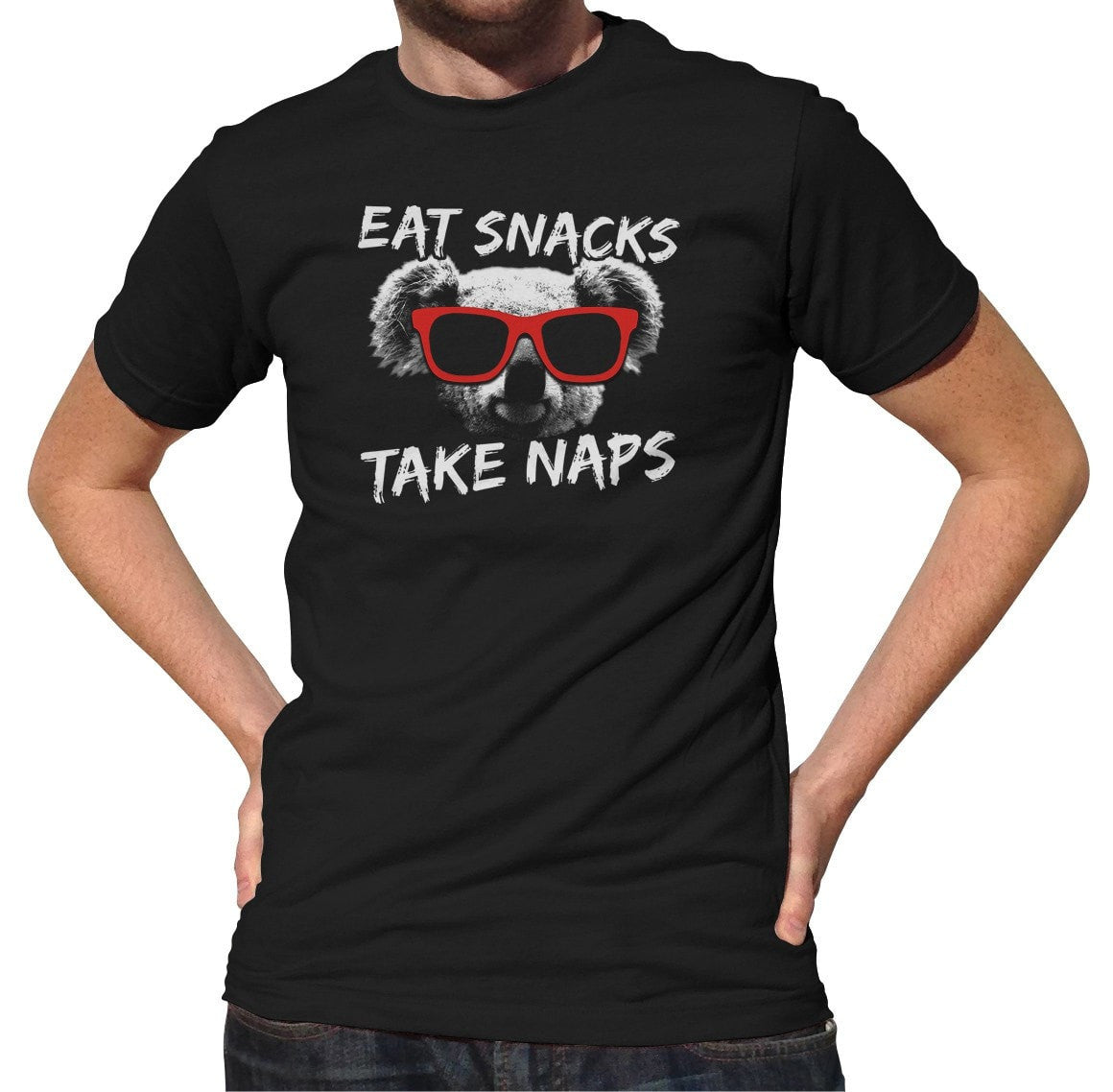 Men's Eat Snacks Take Naps Koala T-Shirt