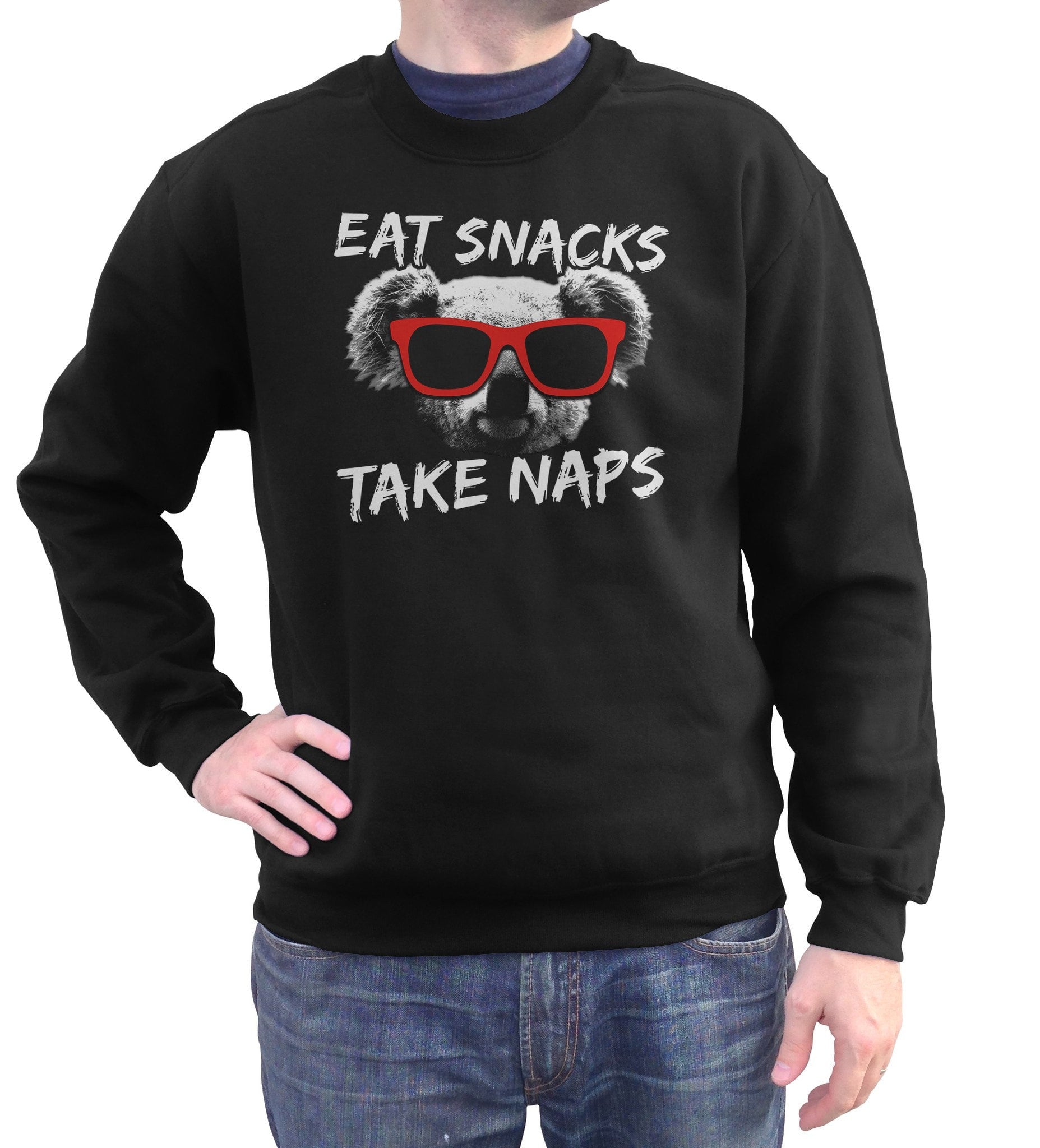 Unisex Eat Snacks Take Naps Koala Sweatshirt