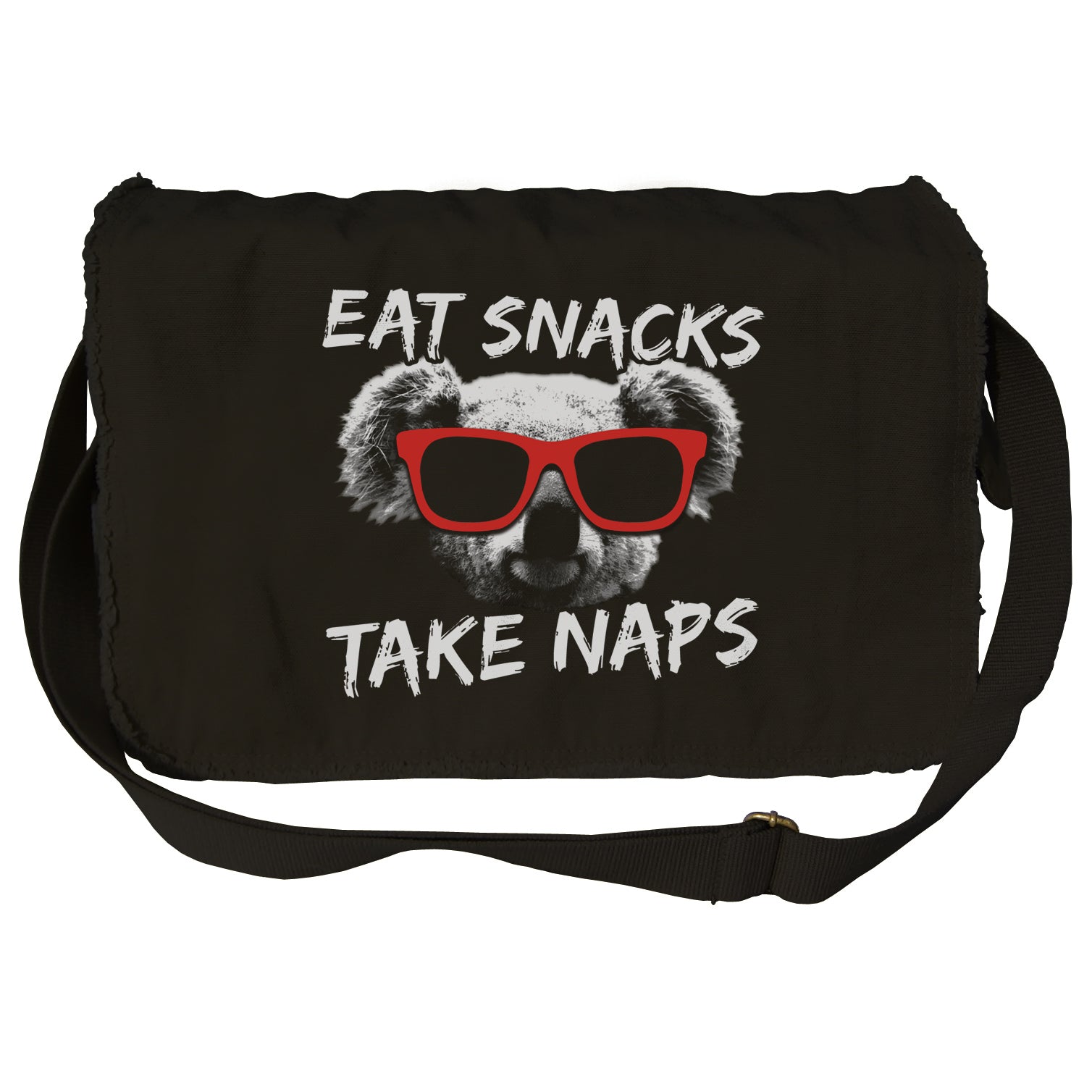 Eat Snacks Take Naps Koala Messenger Bag