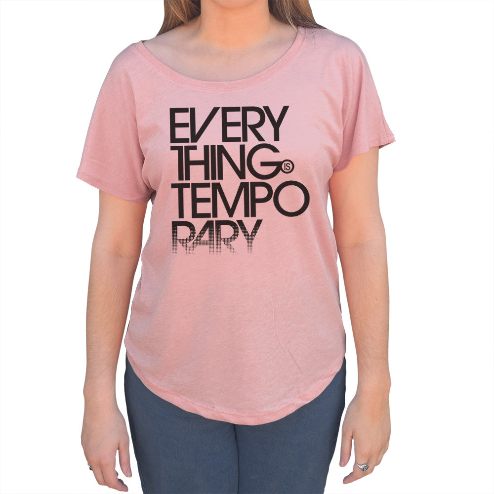 Women's Everything is Temporary Scoop Neck T-Shirt