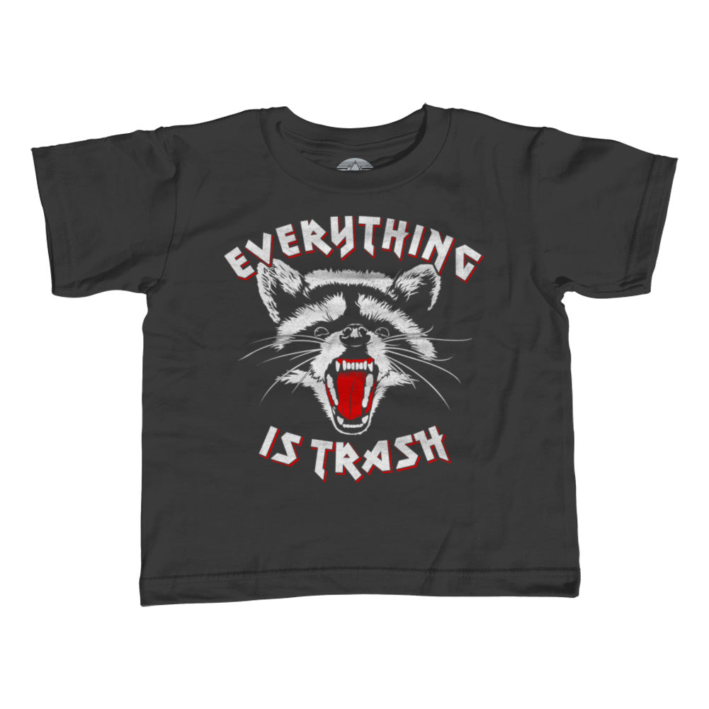 Girl's Everything is Trash Raccoon T-Shirt - Unisex Fit