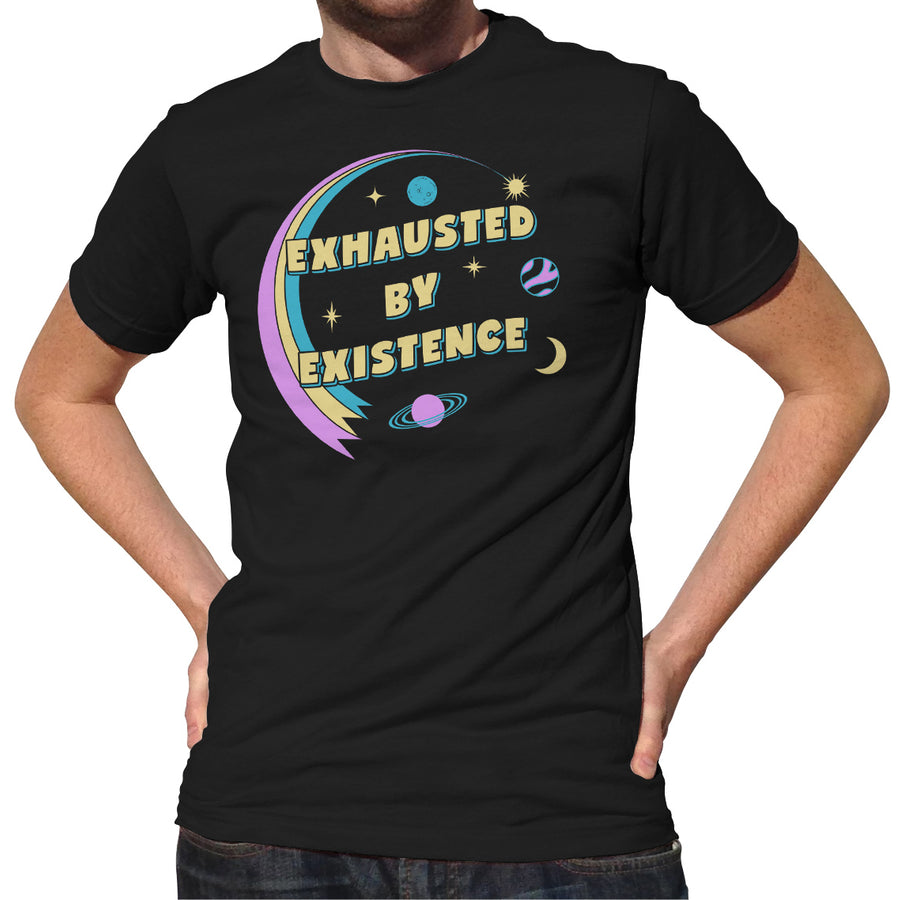 Men's Exhausted By Existence T-Shirt - Boredwalk