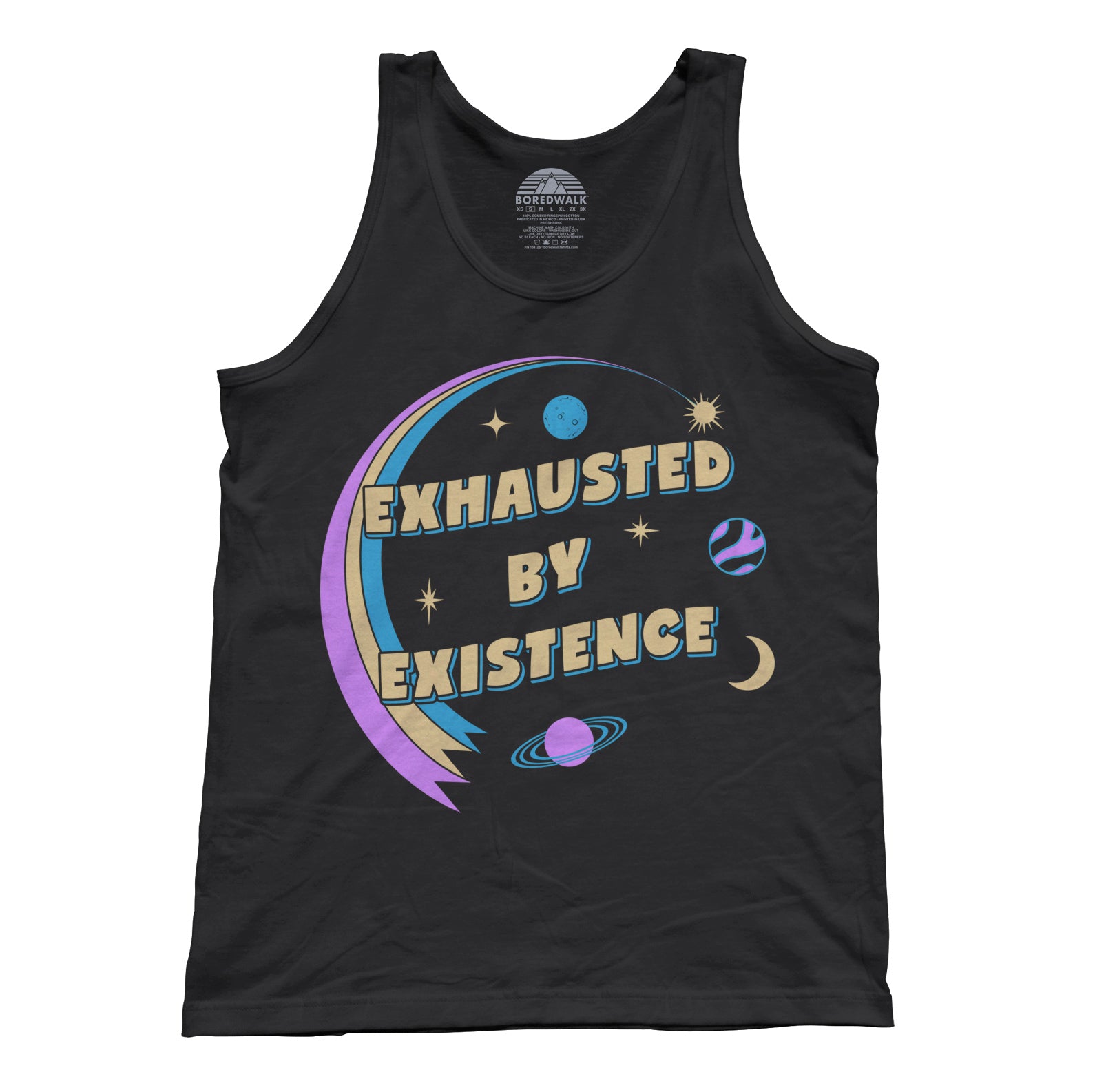Unisex Exhausted By Existence Tank Top