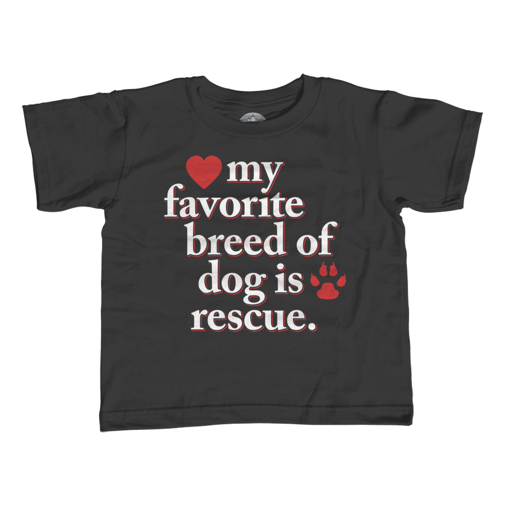 Boy's My Favorite Breed Of Dog Is Rescue T-Shirt