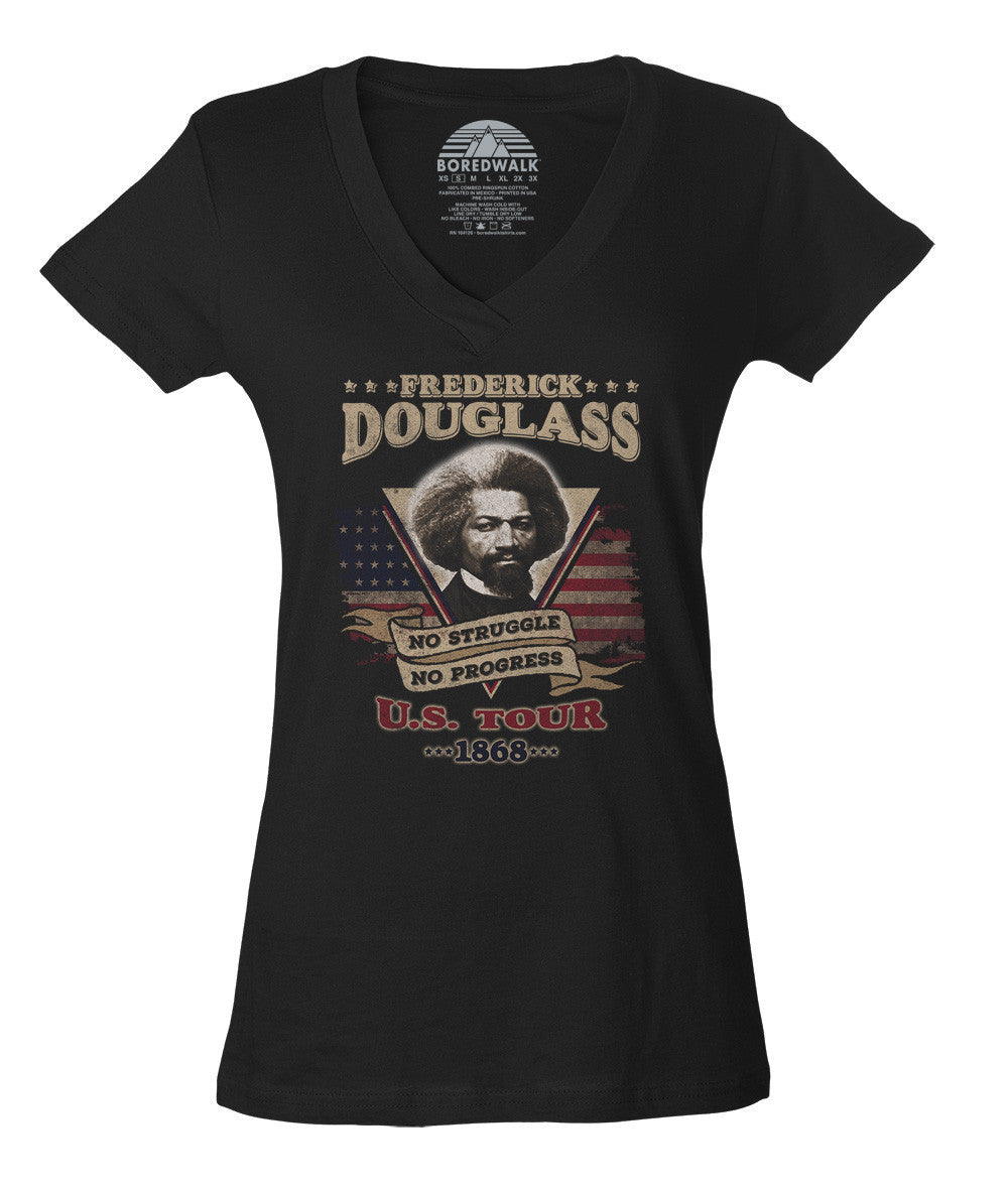 Women's Frederick Douglass USA Tour Vneck T-Shirt