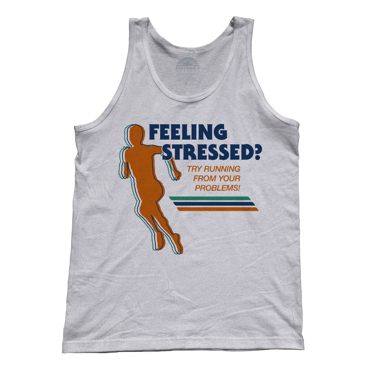 Unisex Feeling Stressed? Try Running from Your Problems Tank Top