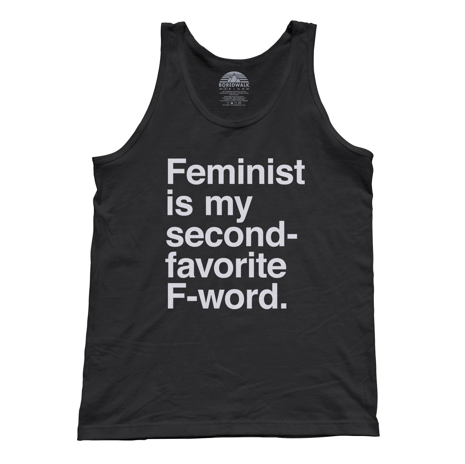 Unisex Feminist is My Second Favorite F Word Tank Top