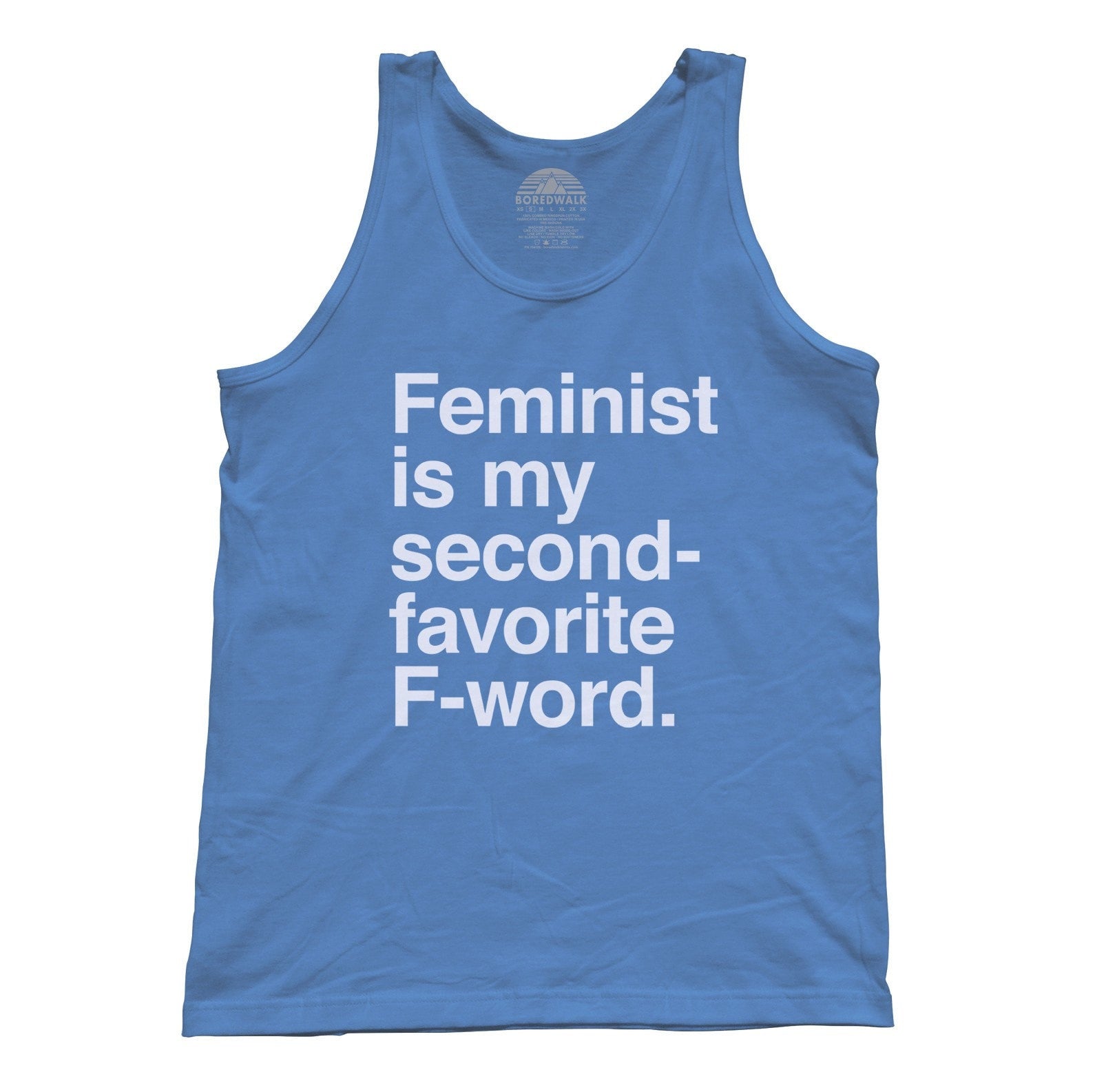 Unisex Feminist is My Second Favorite F Word Tank Top