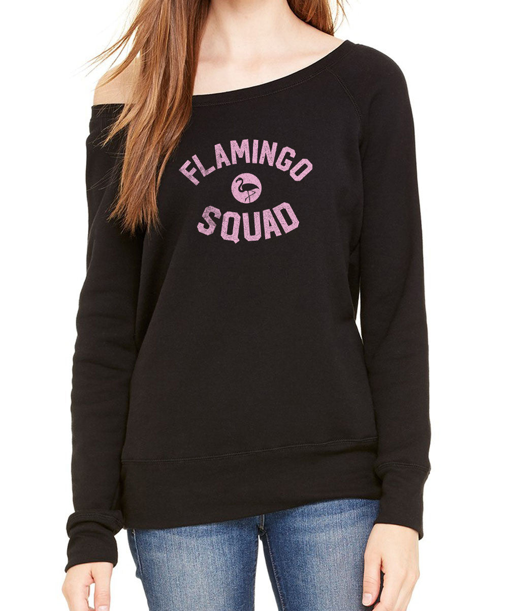 Women's Flamingo Squad Scoop Neck Fleece