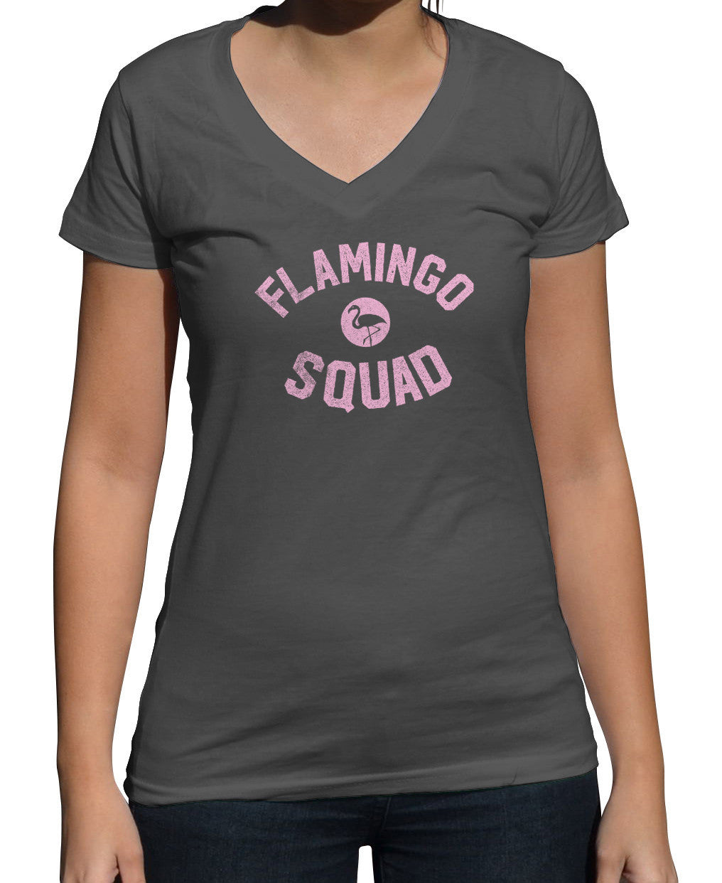 Women's Flamingo Squad Vneck T-Shirt