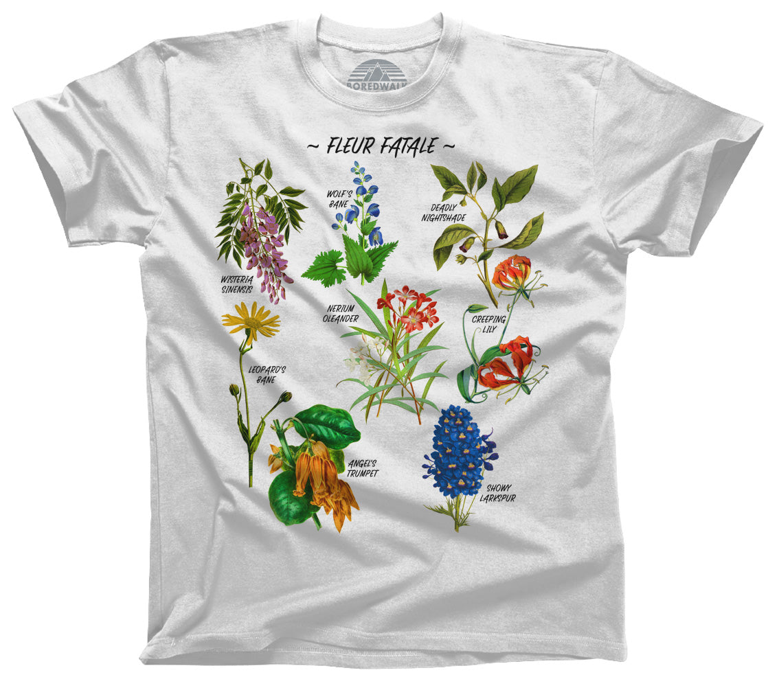 Men's Fleur Fatale Toxic Botanical Chart T-Shirt