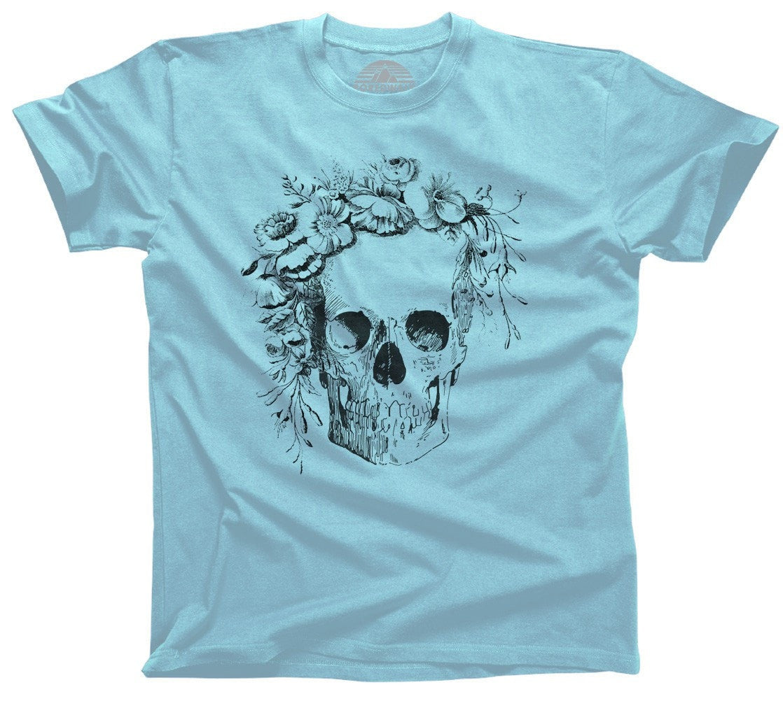 Men's Floral Skull T-Shirt