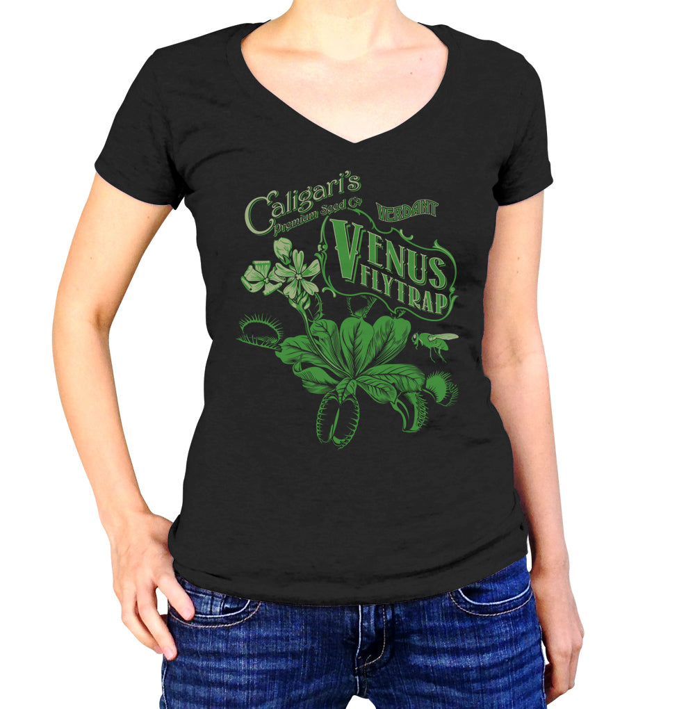Women's Venus Flytrap Vneck T-Shirt - By Ex-Boyfriend