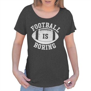 Women's Football is Boring Scoop Neck T-Shirt