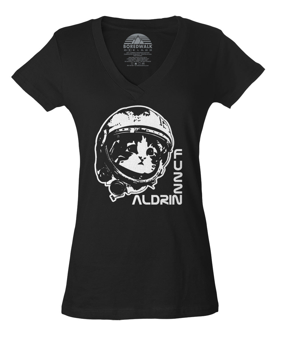 Women's Fuzz Aldrin Vneck T-Shirt - By Ex-Boyfriend