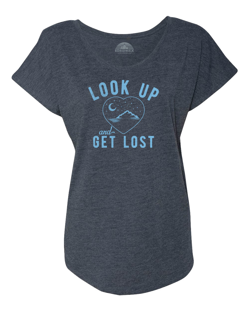 Women's Look Up and Get Lost Scoop Neck T-Shirt