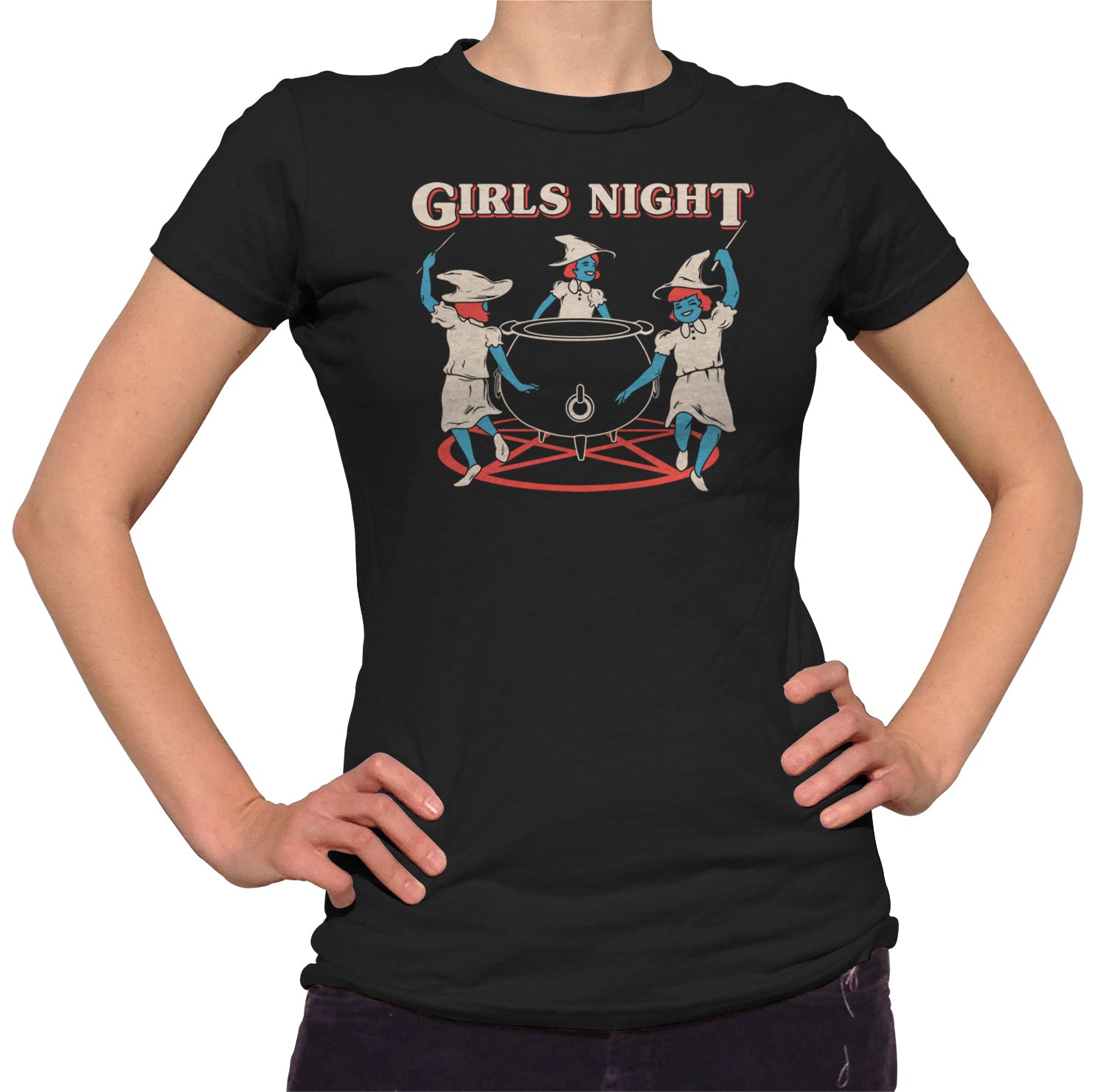 Women\'s Girls Night Witches T-Shirt - Boredwalk