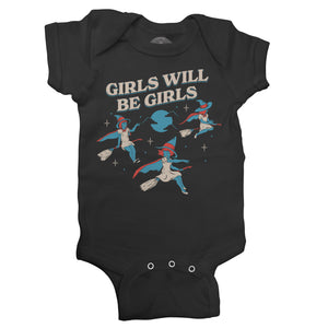 Girls Will Be Girls Witch Infant Bodysuit - Unisex Fit