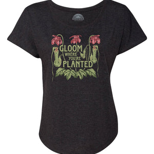 Women's Gloom Where You're Planted Scoop Neck T-Shirt