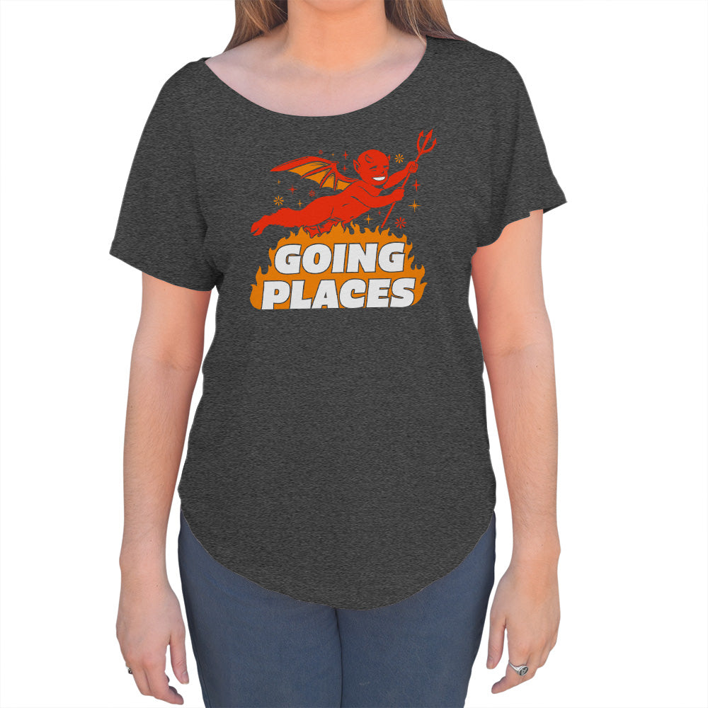 Women's Going Places Devil Scoop Neck T-Shirt