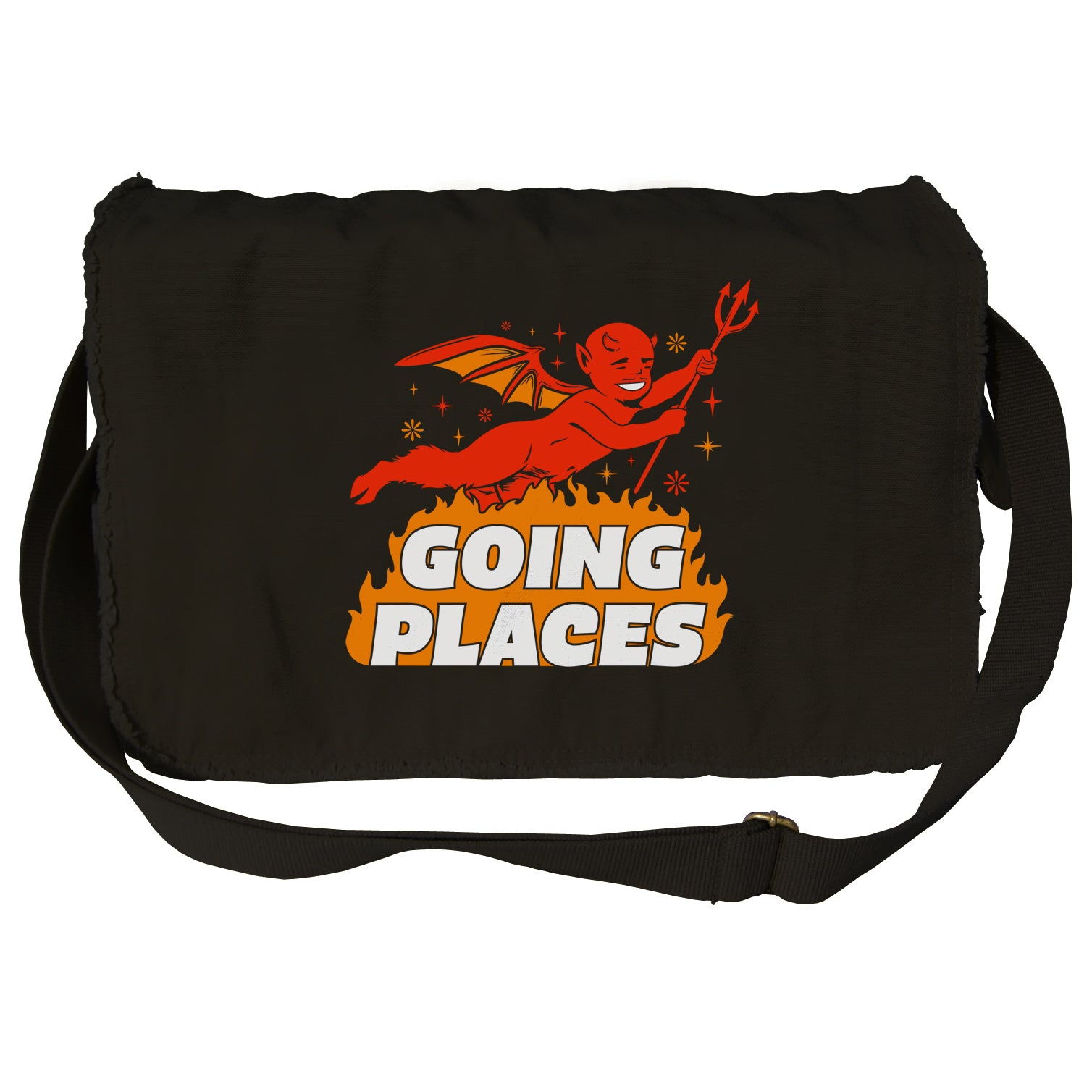 Going Places Devil Messenger Bag