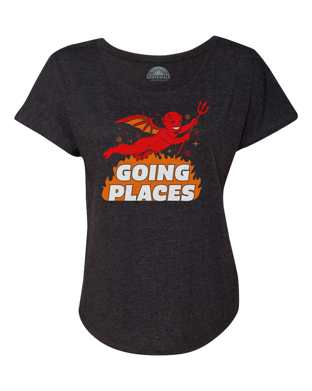 Women's Going Places Devil Scoop Neck T-Shirt