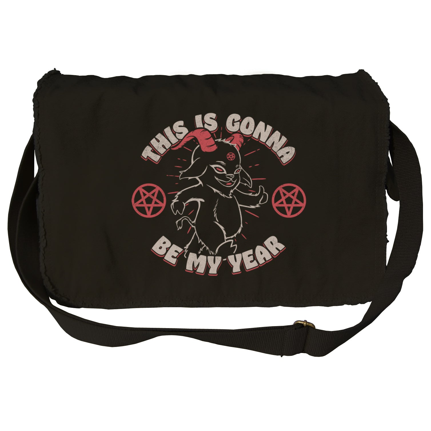 This is Gonna Be My Year Devil Messenger Bag