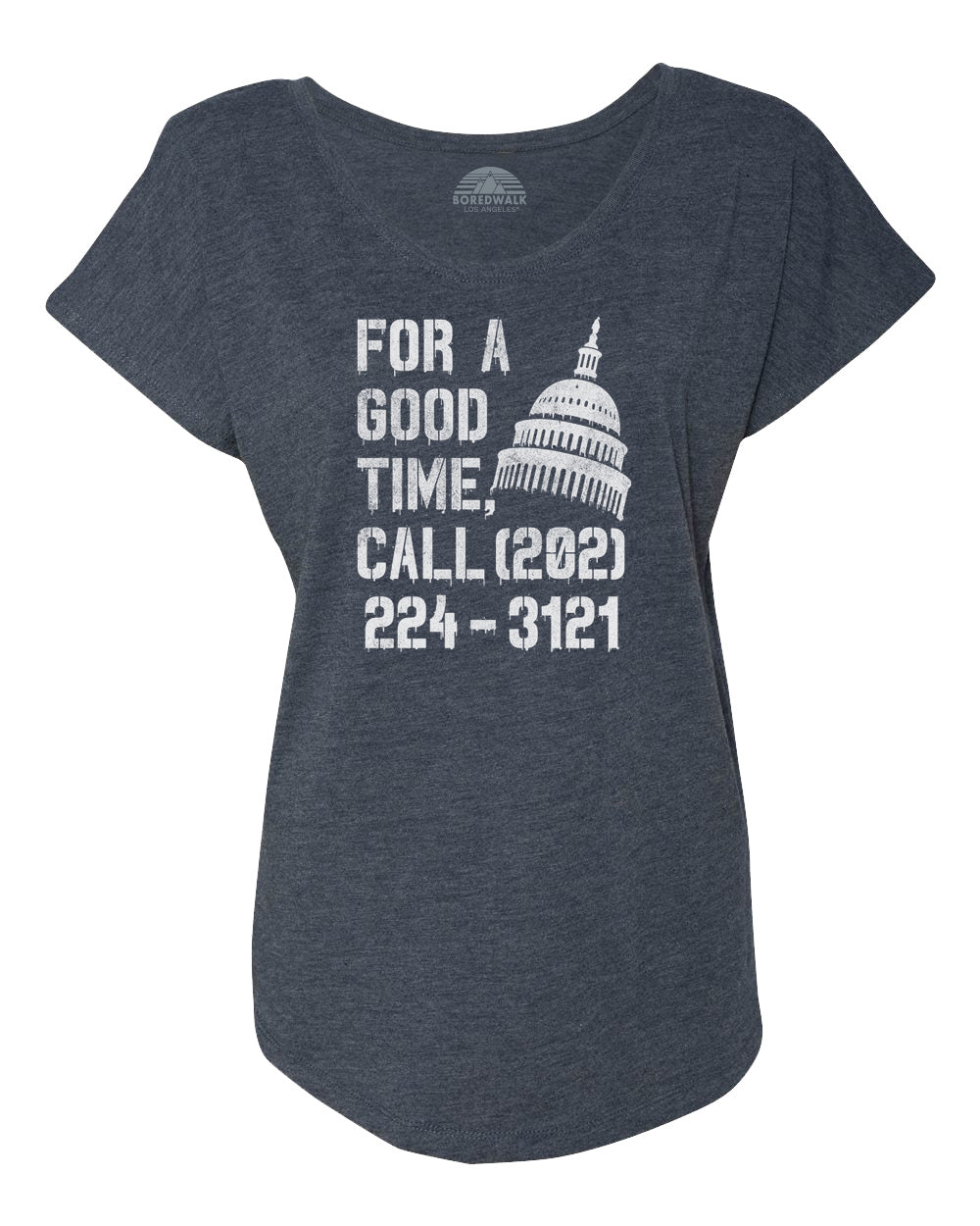 Women's For a Good Time Call Congress Scoop Neck T-Shirt