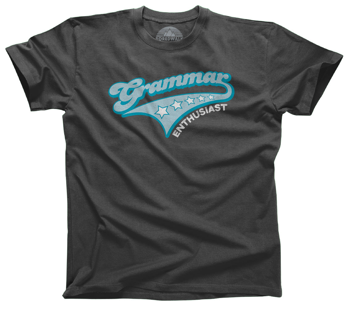 Men's Grammar Enthusiast T-Shirt - Funny Grammar Shirt