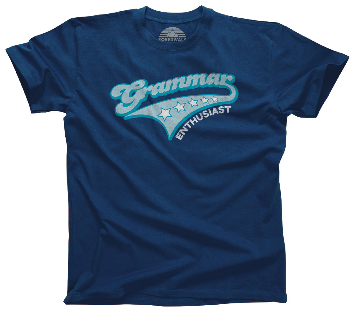 Men's Grammar Enthusiast T-Shirt - Funny Grammar Shirt