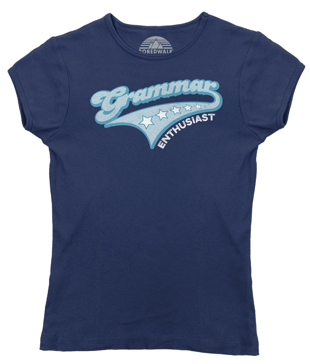 Women's Grammar Enthusiast T-Shirt - Funny Grammar Shirt