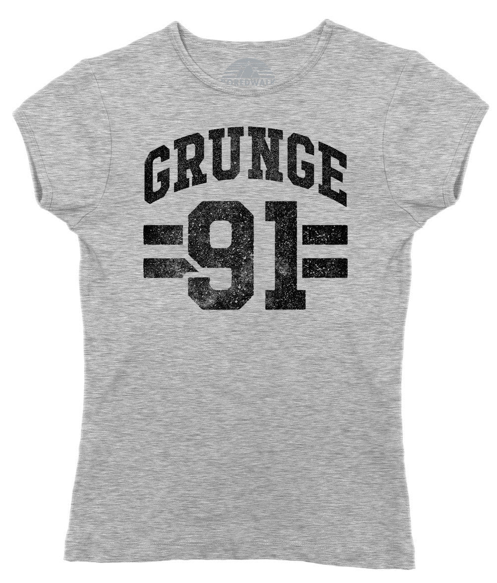 Women's Grunge 91 T-Shirt Alternative 90s Music Punk Grunge Rock