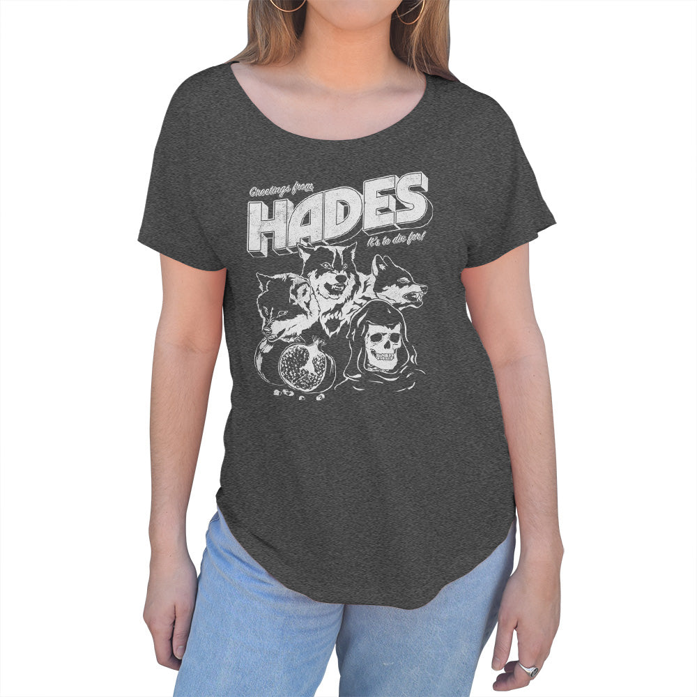 Women's Greetings from Hades Scoop Neck T-Shirt